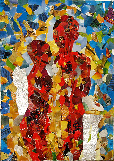 Puzzeled Collages — paintings by Gabi Solomon