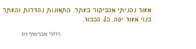 A visitor's written impression of Gabi Solomon's paintings
