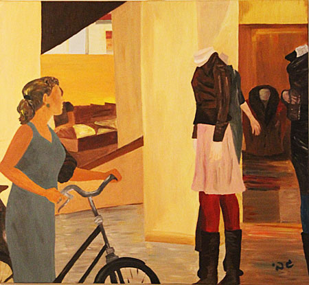 Urban Temptations, Plate 08 — a city painting by Gabi Solomon